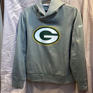 Nike Gray Hoodie with Prominent Logo